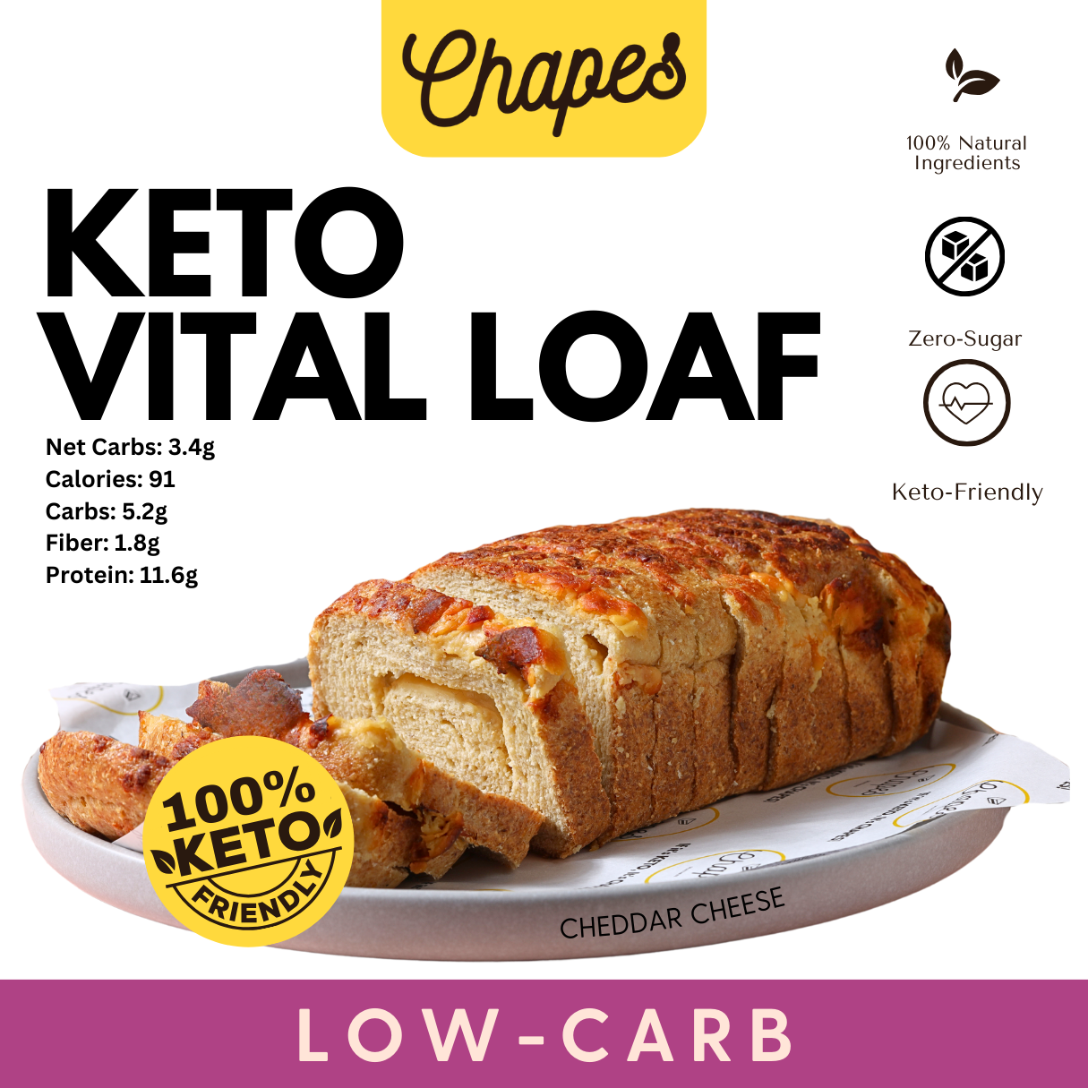 KETO VITAL LOAF KETO FRIENDLY ZERO SUGAR GUILT FREE