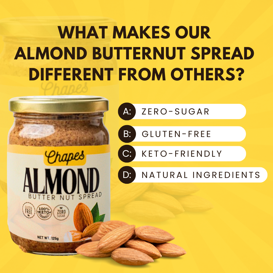 CHAPES ALMOND BUTTER NUT SPREAD "ZERO-SUGAR"