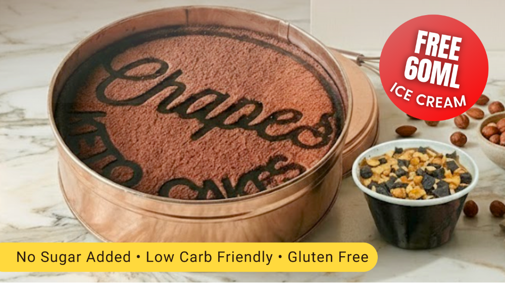 Buy a 600ml  Premium Keto Cake Get 1 FREE 60ml Mini Keto Ice Cream.